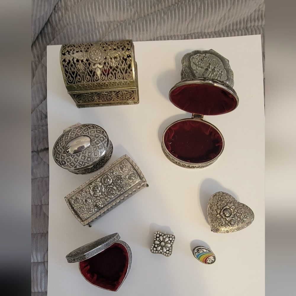 Trinket boxes/silver